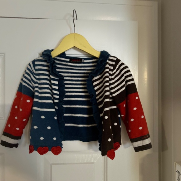 Adorable Catimini Two-Piece Knit Outfit - Sweater & Dress Set - Picture 7 of 10